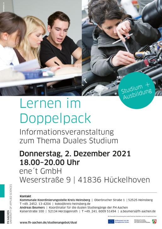 Ankuendigung Veranstaltung Duales Studium