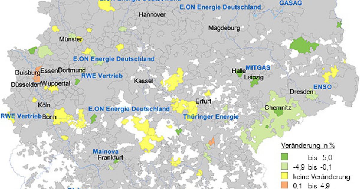 Grundversorgungstarife Gas: Zahl der… | ene't Navigator