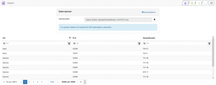 Karten Import