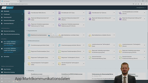 TN App Marktkommunikationsdaten